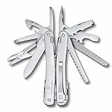 VICTORINOX Coltellino Svizzero Swiss Tool Spirit MX Clip, 24 Funzioni, Multi-strumento con Pinza, Cacciavite, Apriscatole, Argento