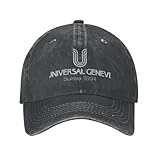 GUPUOOU così Interessante Universal Geneve cap Cowboy Cappello Divertente Cappello Icona Berretto da Uomo Women s Cotton