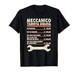 Meccanico tariffa oraria Regalo divertente per meccanici Maglietta