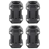 Blocco Paraurti Moto, Fydun 2 Paia Blocco Paraurti Protezione Motore Moto Decorazione 22/25/28 mm Nero Universale Protezioni Paramotore Barra Anticaduta per moto per R1200GS R1150GS R1100GS