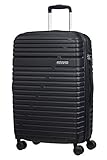 American Tourister Aero Racer, Bagaglio A Mano 4 Ruote Donna, Nero (Jet Black), M