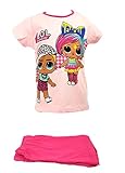 Adatto a L.O.L. Surprise Dolls: pigiama per bambini, set corto, colore rosa, taglia 110