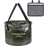 Secchio Portatile 30 Litri Borsa Pesca Pieghevole 30 Litri Borsa Campeggio Esterna Pieghevole in Pvc Impermeabile Con Borsa a