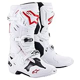 Alpinestars Tech 10 Supervented Stivali Motocross (White/Red,12 (47))