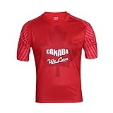 Qatar Coppa del Mondo di Calcio Maglietta Fan Maglia da Allenamento Uomo Donna Stampa Manica Corta Girocollo Sportivo Elastico Traspirante Asciugatura Veloce T Shirt Canada M