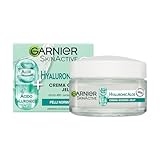 Garnier Crema Gel Giorno, Per Pelli Normali, Azione Lenitiva, Arricchita con Acido Ialuronico, Aloe Vera e Glicerina, Pelle Idratata fino a 48h, Hyaluronic Aloe, 50 ml