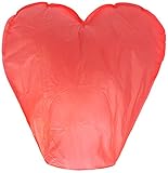 20 PZ LANTERNE CINESI VOLANTI ROSSE A FORMA DI CUORE 100% BIODEGRADABILI SKY LANTERN MINI MONGOLFIERE PER MATRIMONIO FESTE