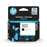 HP 302 F6U66AE Cartuccia Originale HP da 190 pagine, Compatibile con Stampanti HP Deskjet serie 1110, 2130, 3630, Envy serie 4520, Officejet serie 3830, 4650, 5220, e 5230, Nero