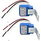 Greluma 2 Pcs AC/DC12V 10A Automatico Auto On Off Interruttore luce fotocellula Interruttore sensore luce fotocellula