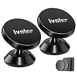 iVoler Porta Cellulare Auto Magnetico [2 Pezzi] Supporto Smartphone per Auto, 360 Gradi di Rotazione Universale Porta Telefono Auto per Phone, Samsung, Xiaomi, Huawei - Nero