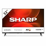 Sharp ANDROID TV 32FH2EA - 32" LED HD - FRAMELESS - AUDIO DOLBY DIGITAL+ / DTS HD - CHROMECAST INTEGRATA