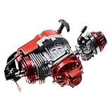 T-MOTO blocco motore 50 CC 7,5 CV minimoto e miniquad - Accessori moto e miniquad rosso - Motore minimoto a benzina