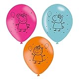 Amscan 27,5 centimetri Peppa Pig 6-stampato Lattice Palloncini