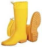 Giallo pvc-donna-stivali