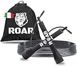 Roar® Corda per Saltare Regoliable (Nero)