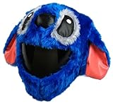 FunnyRiders Copri Casco Moto Peluche - Peluche Casco Moto Integrale - Copricasco Moto Peluche - Accessori Casco Moto - Orecchie Casco Moto Accessori - Copertura Casco Moto Peluche - Misura Unica