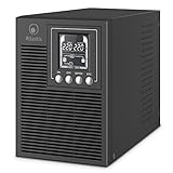 Atlantis A03-OP1002 UPS OnLine Gruppo di Continuità Server Doppia conversione Onda Sinusoidale Pura 1000VA 900W, Tower, display LCD, USB, seriale RS-232, 4 uscite IEC, porta EPO, slot SNMP, 2x12V-9Ah