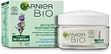 Garnier Bio, crema idratante alla lavanda, antirughe, naturale, anti-stress, all olio di lavanda e alla vitamina E, 50 ml.