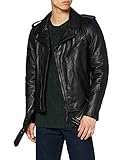 Schott nyc Lc1140blk Giacca di Pelle, Nero, Medium Uomo