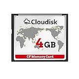 Cloudisk Compact Flash Card 4GB CF 2.0 Card Prestazioni per fotocamere digitali vintage e attrezzature industriali (4GB CompactFlash)