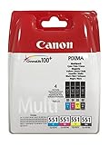 Canon, cartucce originali per stampante Canon Pixma iP7250/ 8750, iX6850, MG 5450/ 5550/ 5650/ 6350/ 6450/ 6650/ 7150/ 7550, MX725/ 925, confezione da 4 pezzi