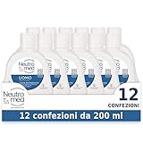 Neutromed, Detergente Intimo Uomo con Complesso Protezione Attiva, Azione Rinfrescante, Confezione da 12 flaconi da 200ml