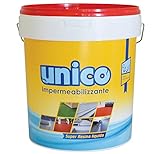 ICOBIT Unico, Super resina liquida impermeabilizzante, Rosso, 5 kg