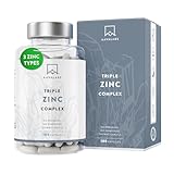 Zinco Integratore Alimentare [25mg] AAVALABS con Vitamina C - Zinco a Spettro Completo: Zinco Picolinato, Zinco Bisglicinato, Monometionina - Integratori Pelle Alto Assorbimento, 180 Capsule Vegan