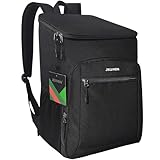 JKLVHEIN Zaino Termico，Zaino Frigo,Zaino Termico Porta Pranzo 30L，Borsa Termica Borsa Frigo，Per le attività all aperto, i barbecue, il campeggio, il lavoro, i viaggi, gli eventi sportivi. (Nero)