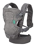 Infantino Flip Advanced 4-in-1 Carrier with Bib - Ergonomic, Convertible, Face-in and Face-out Front and Back Carry for Newborns and Older Babies, 8-32 lbs / 3.6-14.5 kg