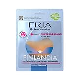 Fria K-Beauty Maschera Viso Finlandia con Potassio Lattato e Derivati Aminoacidici, Effetto Super Idratante sulla Pelle, Dermatologicamente Testata, Confezione da 1 Maschera