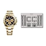 NOOYO Pellicola protettiva per Rolex Daytona Modelli in oro completo protezione per cassa, bracciale e chiusura Numero di riferimento 116508, 116505, 116515LN, 116518LN.