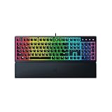 Razer Ornata V3 - Tastiera da gioco a basso profilo (interruttore ibrido a membrana mecha, copritasti rivestiti UV, poggiapolsi magnetico soft-touch, RGB Chroma), layout UK, nero