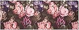 Baroni Tappeto Passatoia Cucina in PVC Antiscivolo Lavabile Fiori Rosa 60x180 cm
