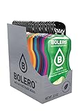 Bolero Drink 48 Bustine mix 3 gr Gusti Diversi Assortimento alla Frutta Preparato Polvere Solubile Per Bevanda Fresca in Acqua Prodotto, 144 grammi dolcificato stevia, 1.0 unità