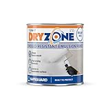 Dryzone® Pittura Lavabile Anti-Muffa -1 Litro- Resistente alla Muffa per 5 Anni, Bianco. Copertura: 10m²-12m²