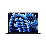Apple laptop MacBook Air 15" con chip M3 (2024): display Liquid Retina 15,3", memoria unificata 8GB, archiviazione SSD 512GB, videocamera FaceTime HD 1080p, Touch ID; Mezzanotte