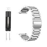 Trendecor Cinturino in Acciaio Inossidabile, 20mm Cinturini per Orologi di Ricambio a Sgancio Rapido per Uomo e Donne Cinturino per Orologio in Acciaio Inossidabile Smartwatch