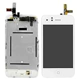 nd 7in1 Vetro + Touch Screen + LCD Display Schermo + Frame assemblato per iPhone 3G Bianco