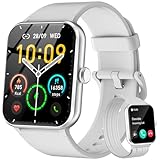 Smartwatch Uomo Donna, Orologio Fitness con Chiamate ,100 Modalità Sportive, 1.85" Smart Watch Monitor del SpO2/Sonno, 24H Cardiofrequenzimetro da Polso Fitness Tracker per iOS Android Smartphone