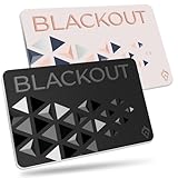 AKIELO BLACKOUT Scheda di Blocco RFID Ultra Sottile (2 Pezzi) – La Soluzione Perfetta per Proteggere le tue Carte Contactless – Scheda Anti RFID per Porta Tessere e Portafoglio (Edizione Nero E Rosa)