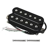 FLEOR Pickup Humbucker per chitarra elettrica Pickup al ponte Alnico 5 nero