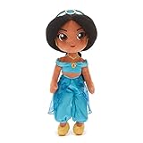 Disney Store bambola ufficiale peluche per bambini Principessa Jasmine, Aladdin, 37 cm, personaggio classico in peluche, principessa araba in abito iconico con espressione ricamata