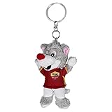 AS Roma A.S Roma, Teddy Keyring Portachiavi, GialloRosso, 12 cm