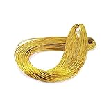 jijAcraft Filo d oro Spago Dorato, 1mm x 100 Metri, per Artigianato, Decorazione di Natale, Confezioni Regalo, Hobby Creativi