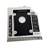 adattatore caddy HDD SSD secondo disco fisso per HP EliteBook 8560w 8570w 8760w 8770w 8560p 8570p 8460p 8460w 8470p 8470w con lunetta faceplate e supporto in metallo