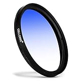 CELLONIC® Filtro gradiente colore Blu compatibile con Leica Ø 55mm