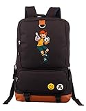 WANHONGYUE Inazuma Eleven Gioco Zaino Zainetto Laptop Backpack Borsa da Scuola Cartella Studenti Rucksack Nero /5