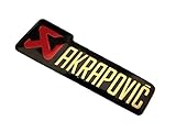 ADESIVO STICKER AKRAPOVIC ALLUMINIO 3D ALTE TEMPERATURE SCARICO EXHAUST PICCOLO