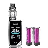 Sigaretta Elettronica, Authentic Smok 225W X Priv Kit, Vapes Starter Kit con 8ml TFV12 Prince Tank e Colorfulscreen, senza nicotina, senza liquido (Gun Metal)